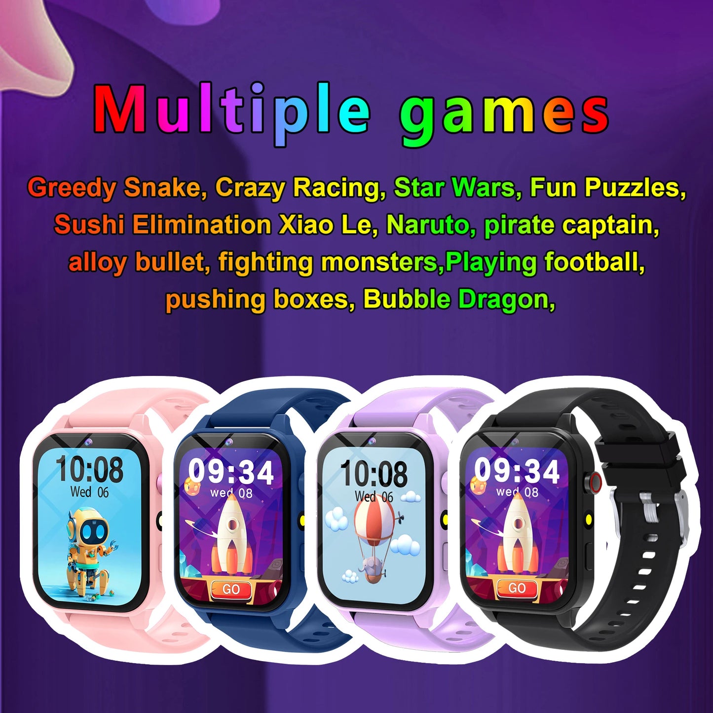 Kids Smartwatch Game Flashlight Toy Waterproof Electronics Touch Screen HD Camera Alarm Children watch Boy Girl Birthday Gift