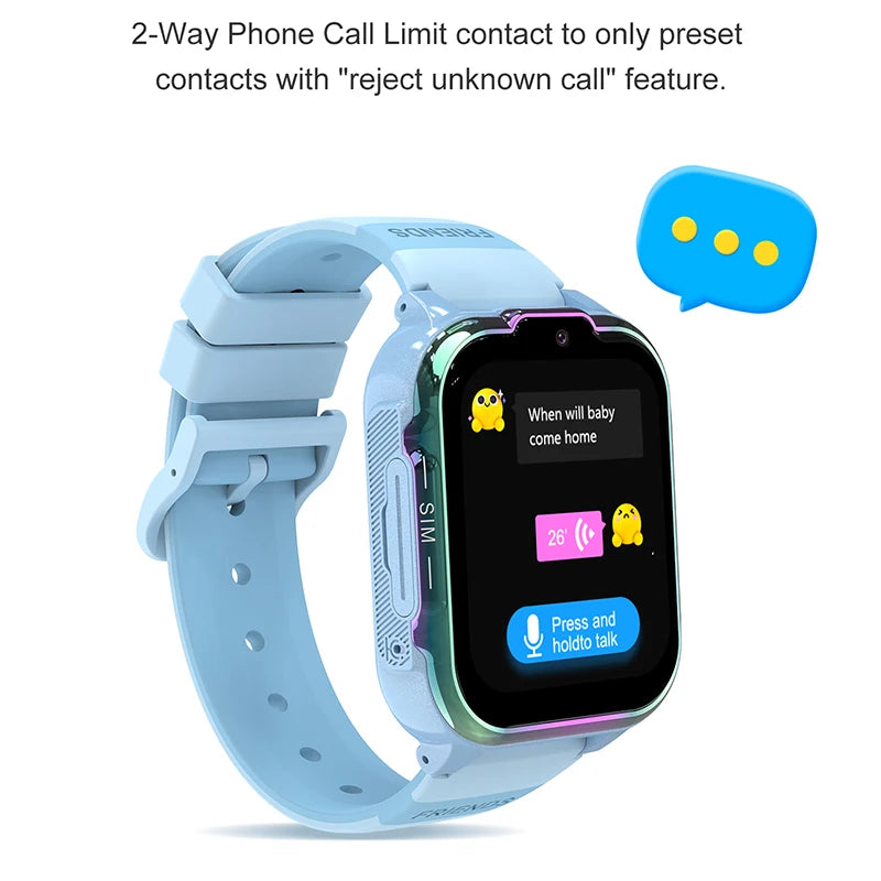 2025 NEW For Xiaomi GPS Children's Smart Watch 4G Track Video Call Camera SOS Waterproof Display Location LBS Tracker SmartWatch
