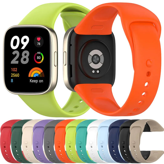 WatchBand Strap For Redmi Watch 3 Original Not for lite/active SmartWatch Silicone WristBand Bracelet Accessories Belt Correa