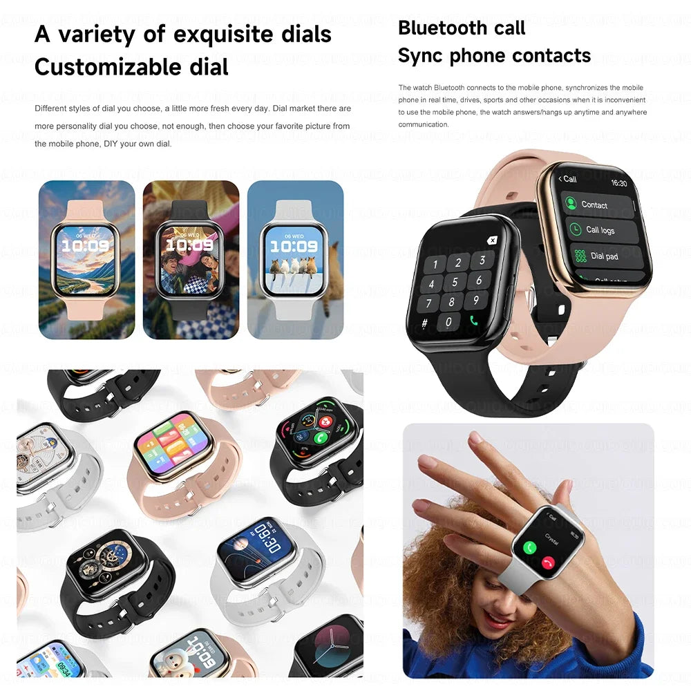 2025 New Watch 10 Series Smart Watch Health Monitoring Sports Mode Reminder Function  500+ DIY Dial 1.85 Inch Women Smart Watch