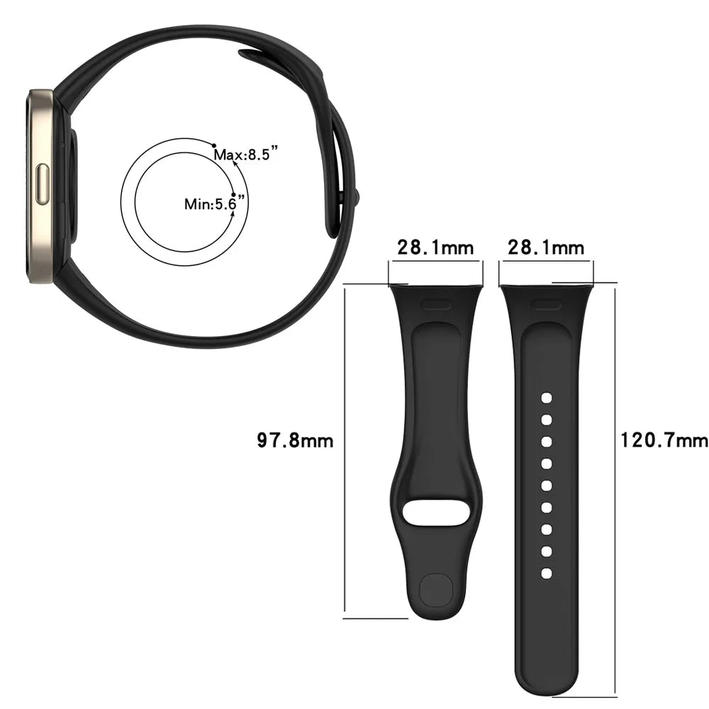 WatchBand Strap For Redmi Watch 3 Original Not for lite/active SmartWatch Silicone WristBand Bracelet Accessories Belt Correa